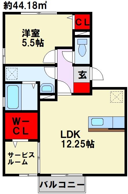 アルティスタ D棟 間取り図