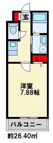 アグリード安部山 202号室 間取り