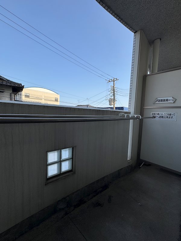アグリード安部山 ベランダ