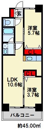 コンダクトレジデンスHIBIKINO 間取り図