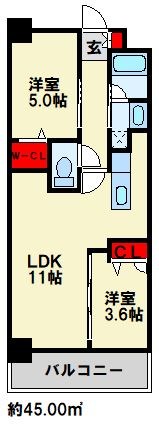 コンダクトレジデンスHIBIKINO 間取り図