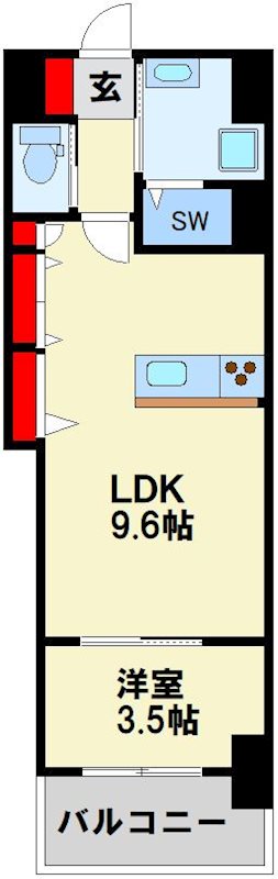 スマート到津の森 303号室 間取り