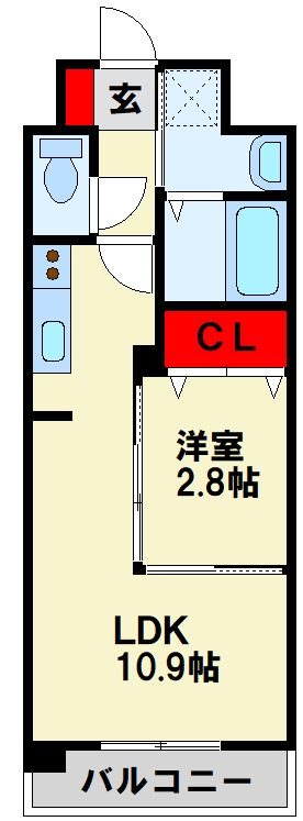 コンダクトレジデンスSANGAMORI 202号室 間取り