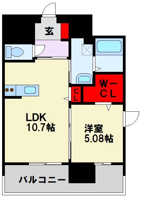 アースコートY'sシティ東神原 306号室 間取り