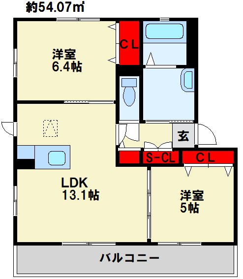 フォレスタM　プリモ 102号室 間取り