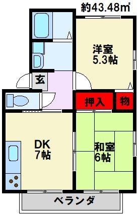 ステーブルハイツ鬼津 間取り図