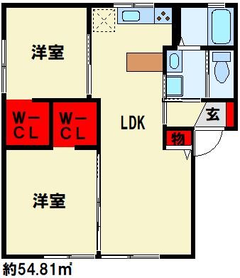 ディアスタウン A棟   202号室 間取り