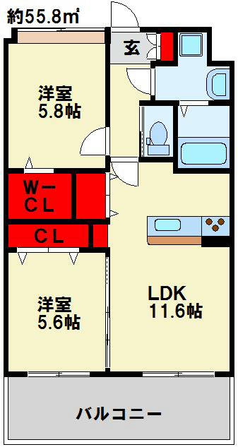 アルティザ小倉 間取り図