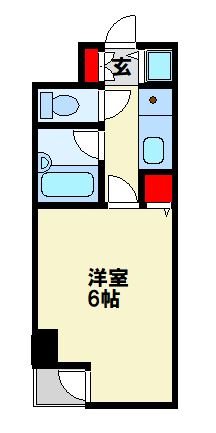 ダイナコートヒルズ折尾  210号室 間取り