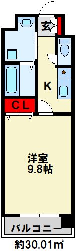 SAN-EAST中原　（nova　nexus） 803号室 間取り