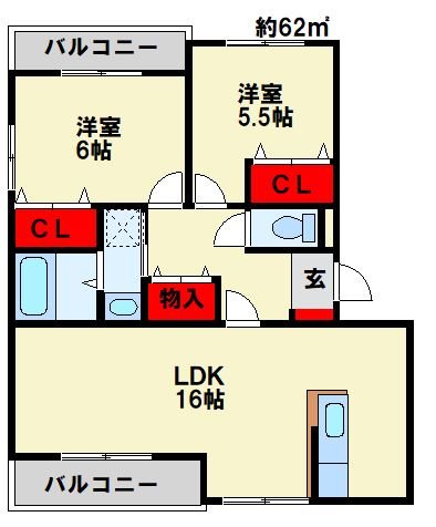 プレステージタカラＴ  間取り図