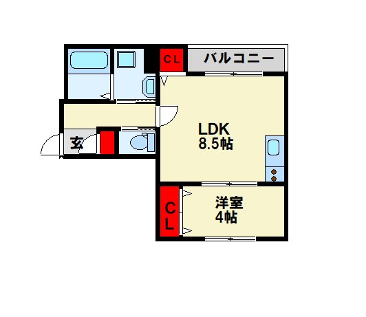 仮)戸畑区牧山新築AP(A棟) 301号室 間取り