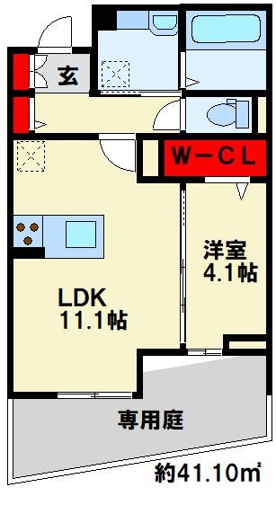 フース　コーシェリ 107号室 間取り