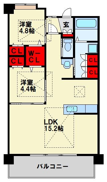 ルテニウム折尾 間取り図