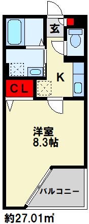 ロイヤルコートM 305号室 間取り