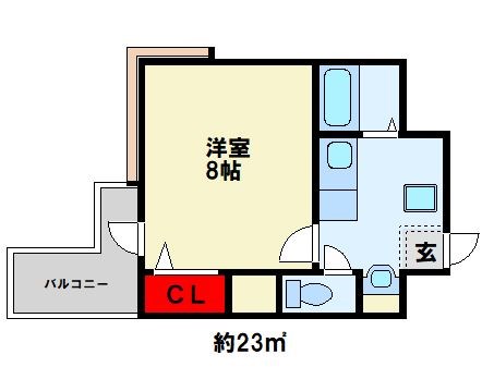 ニューサンリバー８番館 間取り