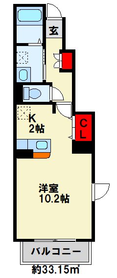 クリスマスローズ  101号室 間取り