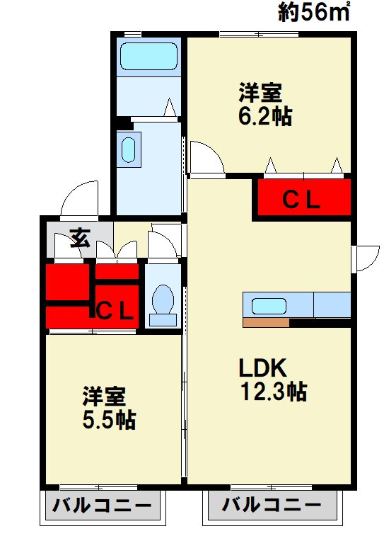 カサロサ 間取り図