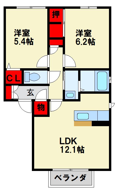 カサロサ 間取り図
