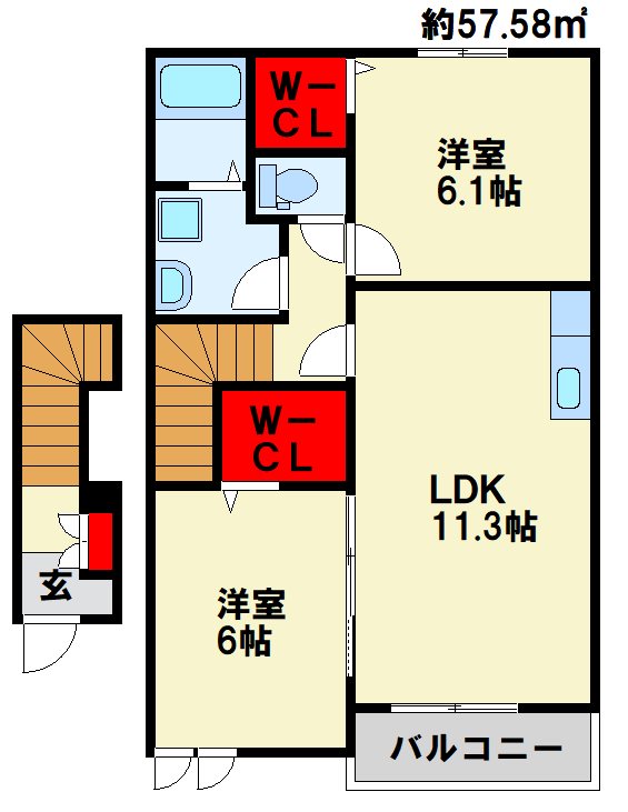 パークアベニューⅠ 間取り図