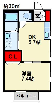 ドゥソレイユ２１　A棟 間取り図