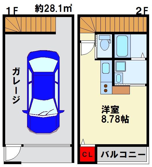 DOLCE  1号室 間取り