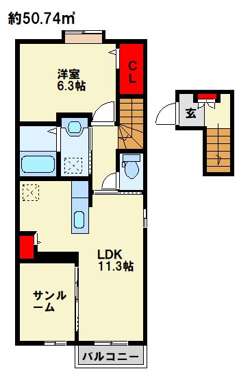 グローリア・ヒデ　A棟 間取り図