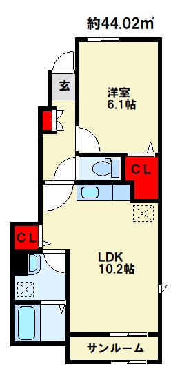 グローリア・ヒデB 間取り図