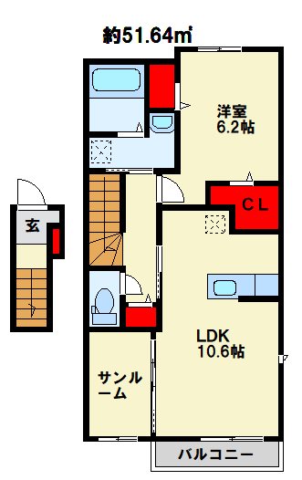 グローリア・ヒデB 間取り図