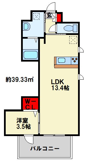 行橋センタービル 801号室 間取り