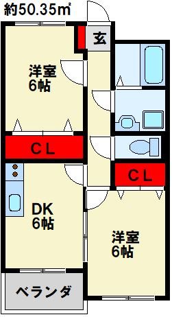 ダイヤモンドライフ 505号室 間取り