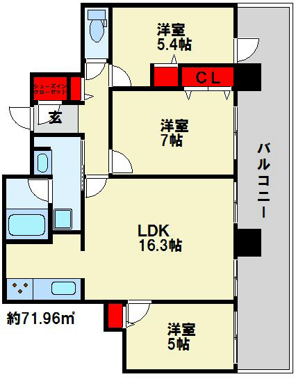 小倉D.C.TOWER 間取り図