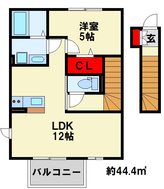 ミサキロード 202号室 間取り