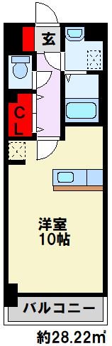 サンスタームーンモナ 104号室 間取り