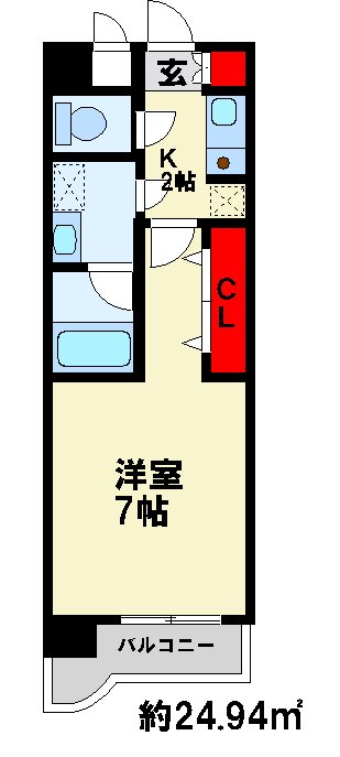 プレンティⅡ  205号室 間取り