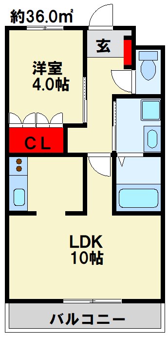 フルーリール・アン  間取り図