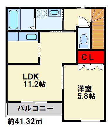 コンフォート K.S  201号室 間取り