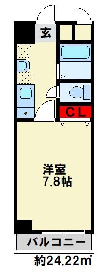ジョイ北方 402号室 間取り