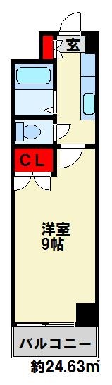 RISO初音 1310号室 間取り