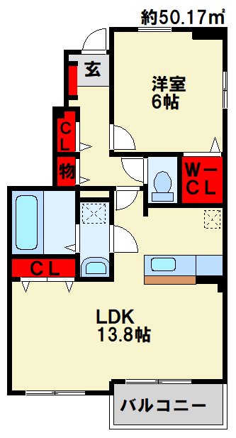 ピース　A棟 間取り図