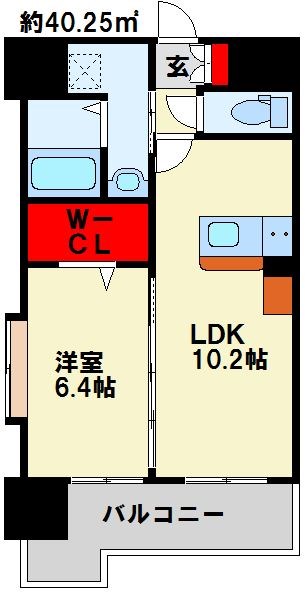 グランヒルズ三萩野 間取り図