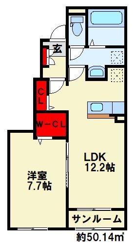 メゾン　ド　ジュネス　Ⅰ 間取り図