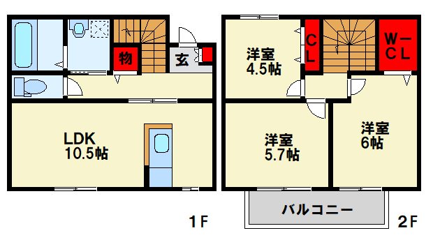 フレンドリースクエア鉄王 11号地  間取り図