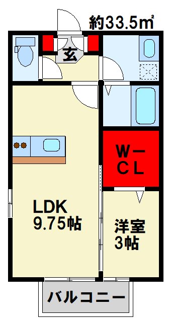アミティエ安部山 205号室 間取り