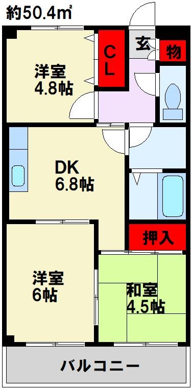 ドゥエル杉野 間取り図