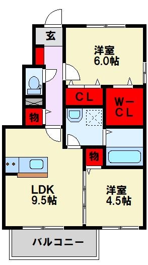 サンセールはぶ 間取り図