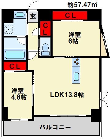 ベルコモンズ 503号室 間取り