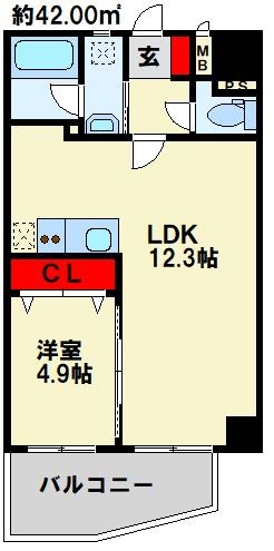 愛暮利伊フォーチュン北湊 I 間取り図