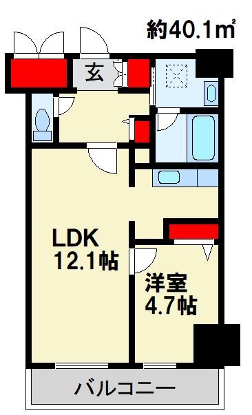 テゾーロ行橋 間取り図