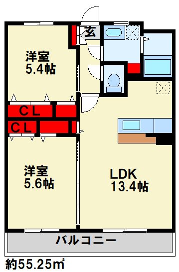 ユーミーユーフォリア中曽根  間取り図